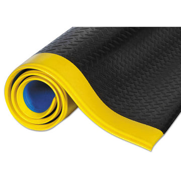 Crown Wear-bond Comfort-king Anti-fatigue Mat, Diamond Emboss, 24 X 36, Black-yellow freeshipping - TVN Wholesale